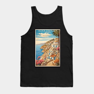 Agios Stefanos Vintage Tourism Travel Tank Top